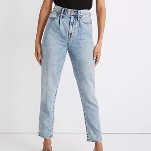 Madewell pleated mom jeans phair wash
